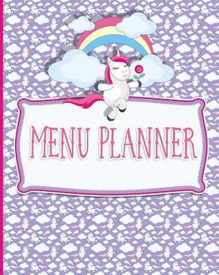 Download Menu Planner: Daily Meal Planner Journal for Your Family - Cute Unicorns Cover -  file in ePub