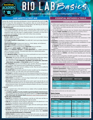Read Online Bio Lab Basics: a QuickStudy Laminated Reference Guide - Frank Miskevich file in PDF