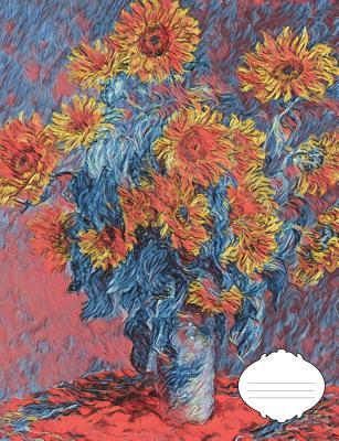 Full Download Vintage Van Gogh Red Sunflower Composition Book - Joyful Collage file in ePub