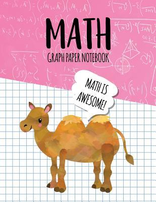 Read Online Math Graph Paper Notebook: Blank Graph Note Book Pages - Camel Pink Equations -  file in ePub