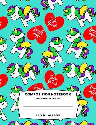 Read Composition Notebook: Unicorn Believe In Yourself Grid Graph Paper Quad Lined Large Size Journal Book Turquoise Pattern Themed Design Soft Cover - School Rocks Stationery Co file in ePub