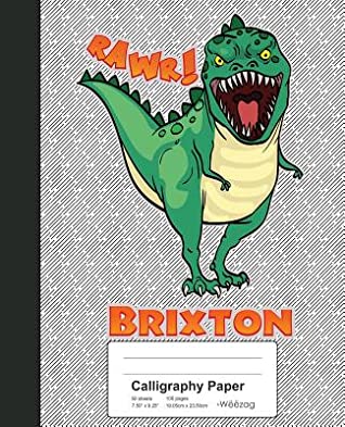 Read Calligraphy Paper: BRIXTON Dinosaur Rawr T-Rex Notebook -  | ePub