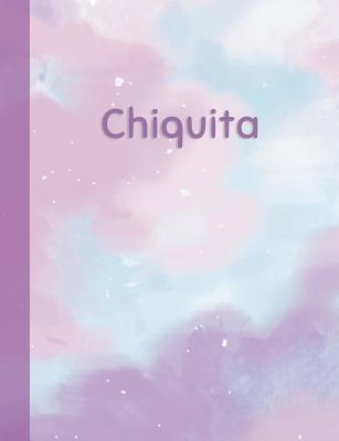 Read Online Chiquita: Personalized Composition Notebook - College Ruled (Lined) Exercise Book for School Notes, Assignments, Homework, Essay Writing. Pink Blue Purple Cover Art - Cloud Marble with Name -  | PDF