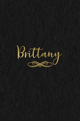 Download Brittany: Personalized Journal to Write In Black Gold Custom Name Line Notebook - Jessica Ashley file in ePub